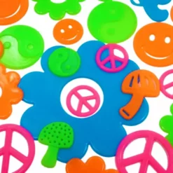 Bewild Groovy Sixties Shape Glow In The Dark Wall Decorations (24 Pack) 12 Bewild Groovy Sixties Shape Glow In The Dark Wall Decorations (24 Pack)