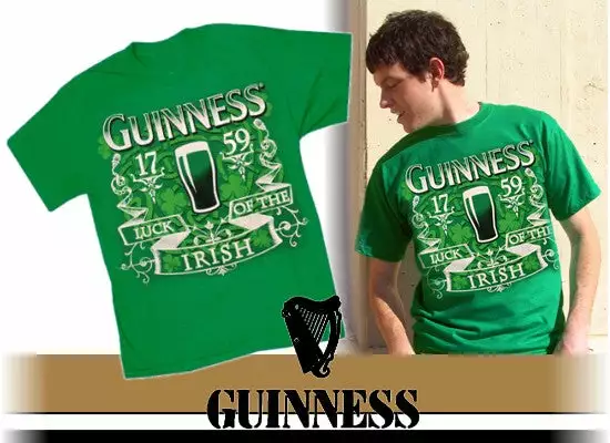 Bewild Men's T-Shirts Guinness Beer Luck Of The Irish T-Shirt 10 Bewild Men's T-Shirts Guinness Beer Luck Of The Irish T-Shirt