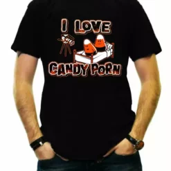Bewild Halloween Shirts - I Love Candy Porn Men's T-Shirt
