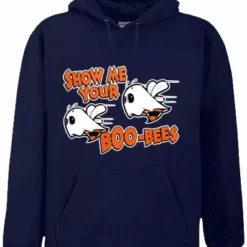 Bewild Halloween Prints Halloween Shirts - Show Me Your Boo Bees Adult Hoodie