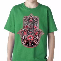 Bewild Cool Funny & Offensive Hamsa - Hand Of Protection Kids T-shirt