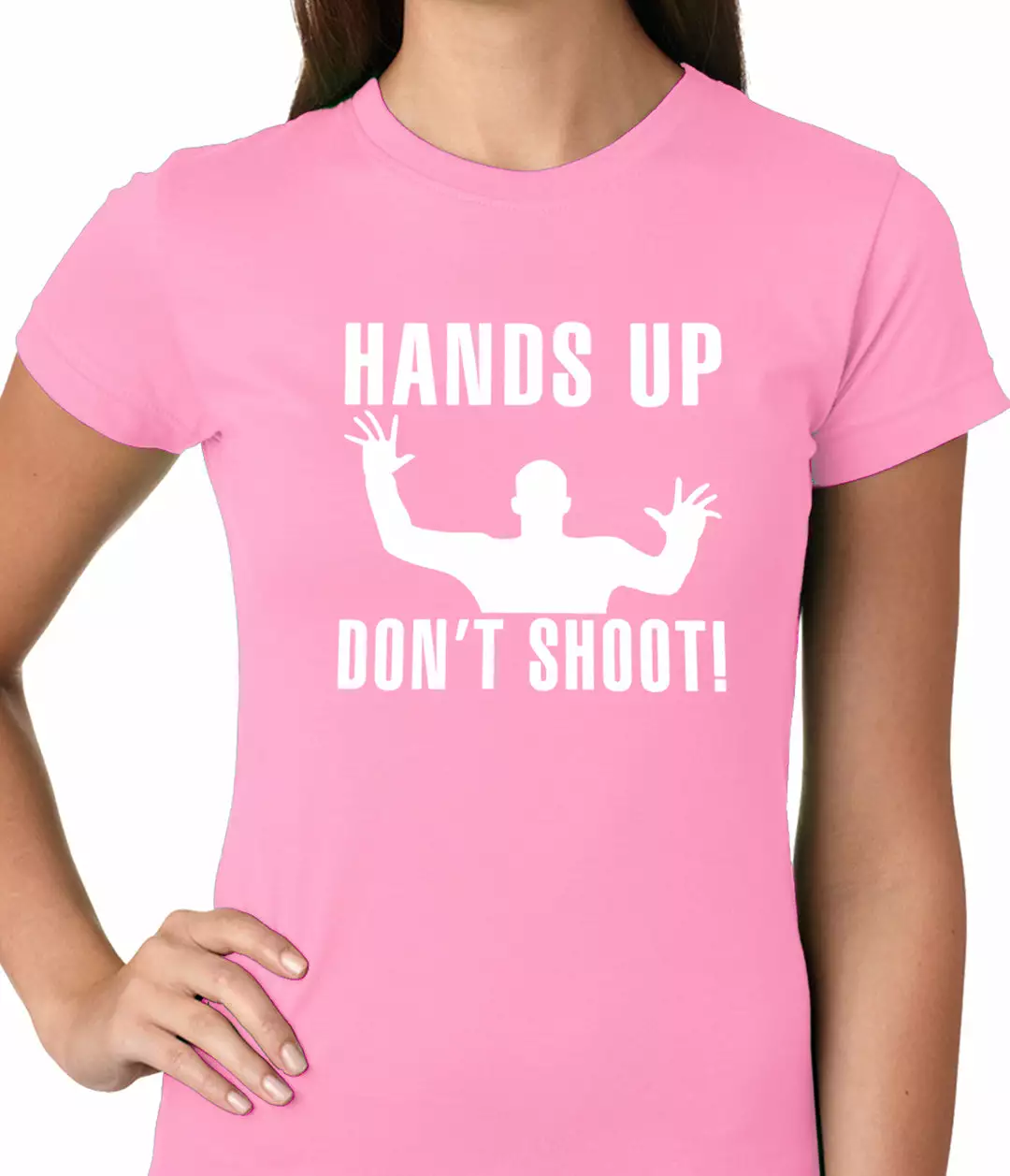 Bewild Say It Loud Hands Up Don't Shoot Girls T-shirt 9 Bewild Say It Loud Hands Up Don't Shoot Girls T-shirt