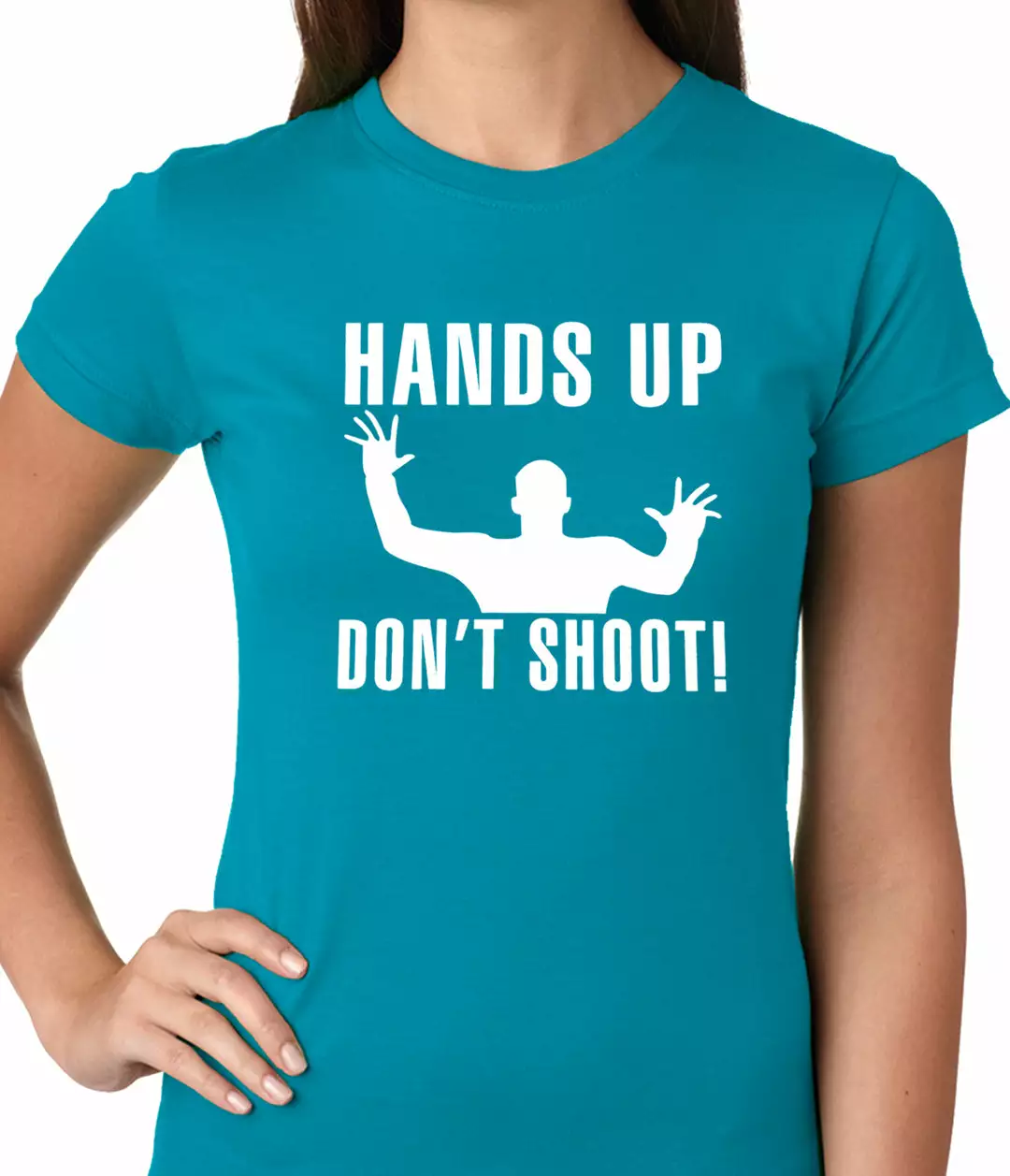 Bewild Say It Loud Hands Up Don't Shoot Girls T-shirt 11 Bewild Say It Loud Hands Up Don't Shoot Girls T-shirt