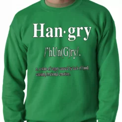 Bewild Hip-Hop Inspired Clothing Hangry Definition Adult Crewneck