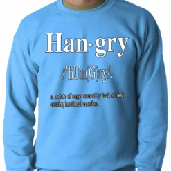 Bewild Hip-Hop Inspired Clothing Hangry Definition Adult Crewneck