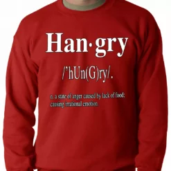 Bewild Hip-Hop Inspired Clothing Hangry Definition Adult Crewneck