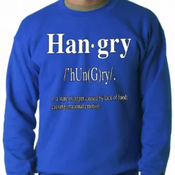 Bewild Hip-Hop Inspired Clothing Hangry Definition Adult Crewneck