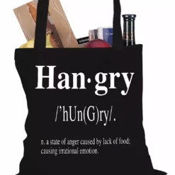 Bewild Hangry Definition Tote Bag Hip-Hop Inspired