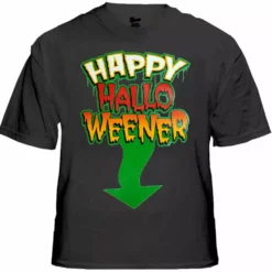 Bewild Halloween Prints Happy Hallo-Weener Halloween T-Shirt