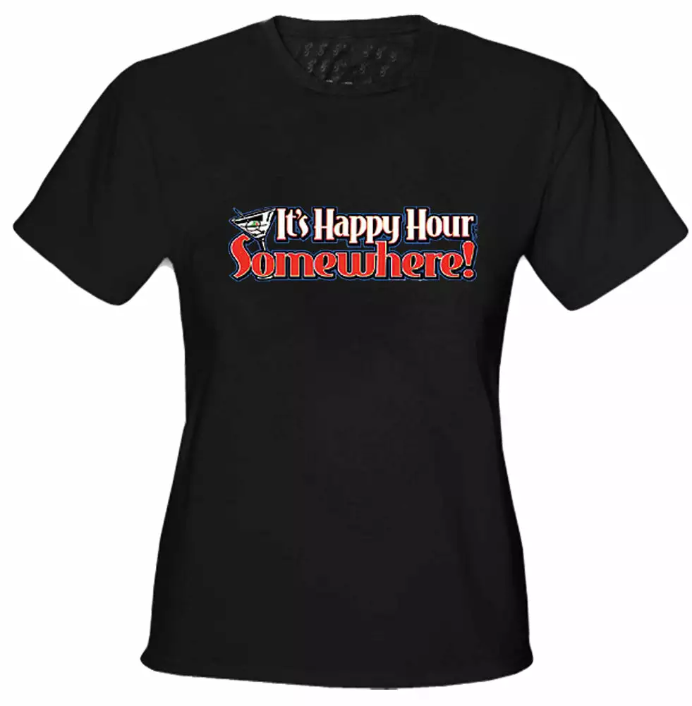 Bewild Happy Hour Girls T-Shirt 4 Bewild Happy Hour Girls T-Shirt