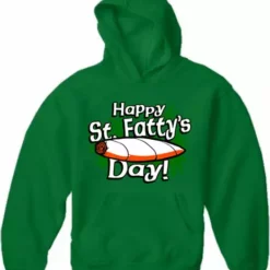 Bewild Happy St. Fatty's Day Adult Hoodie