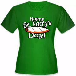 Bewild Happy St. Fatty's Day Girl's T-Shirt