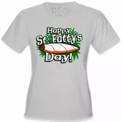 Bewild Happy St. Fatty's Day Girl's T-Shirt