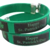 Bewild Happy St. Patrick's Day Irish Shamrock Cuff Bracelet (Green/Black) Accessories 1 Bewild Happy St. Patrick's Day Irish Shamrock Cuff Bracelet (Green/Black) Accessories