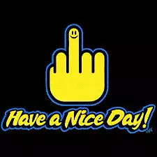 Bewild Cool Funny & Offensive Have A Nice Day Girls T-Shirt