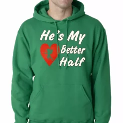 Bewild He's My Better Half Adult Hoodie Positive Reinforcement