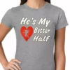 Bewild He's My Better Half Girls T-shirt