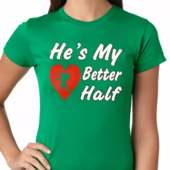 Bewild He's My Better Half Girls T-shirt 14 Bewild He's My Better Half Girls T-shirt