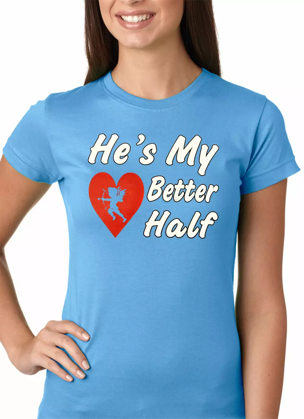 Bewild He's My Better Half Girls T-shirt 8 Bewild He's My Better Half Girls T-shirt