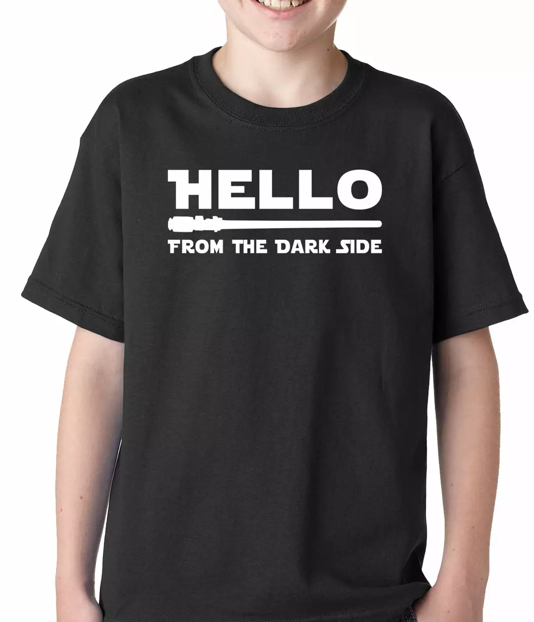 Bewild Cool Funny & Offensive Hello - From The Dark Side Kids T-shirt 3 Bewild Cool Funny & Offensive Hello - From The Dark Side Kids T-shirt