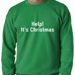 Bewild Help! It's Christmas Funny Holiday Adult Crewneck