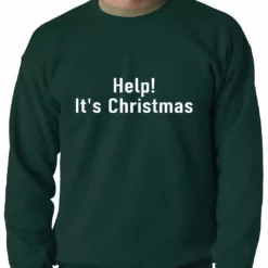 Bewild Help! It's Christmas Funny Holiday Adult Crewneck 10 Bewild Help! It's Christmas Funny Holiday Adult Crewneck