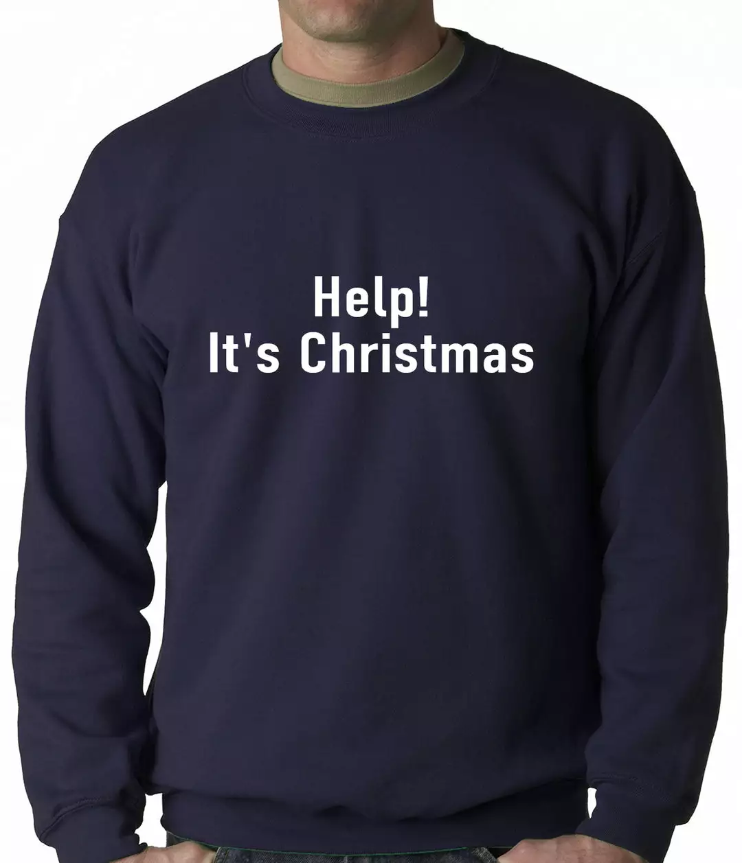 Bewild Help! It's Christmas Funny Holiday Adult Crewneck 6 Bewild Help! It's Christmas Funny Holiday Adult Crewneck
