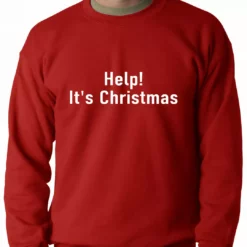 Bewild Help! It's Christmas Funny Holiday Adult Crewneck 12 Bewild Help! It's Christmas Funny Holiday Adult Crewneck