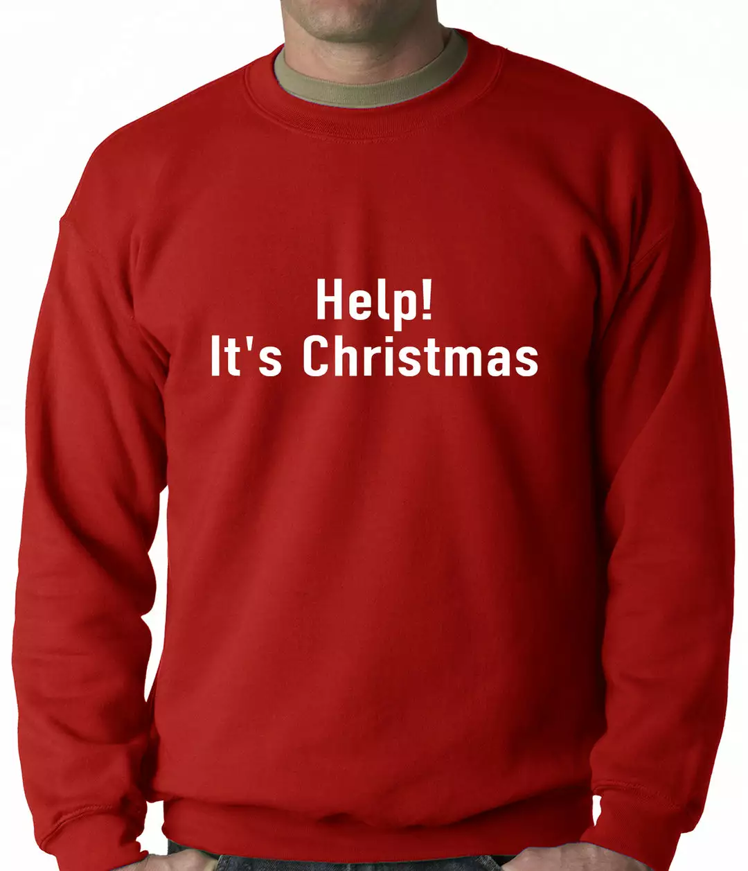Bewild Help! It's Christmas Funny Holiday Adult Crewneck 7 Bewild Help! It's Christmas Funny Holiday Adult Crewneck