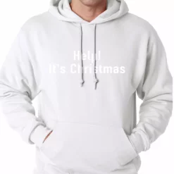 Bewild Holiday Prints Help! It's Christmas Funny Holiday Adult Hoodie