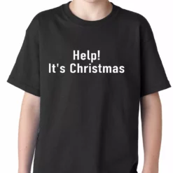Bewild Help! It's Christmas Funny Holiday Kids T-shirt Holiday Prints