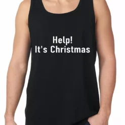Bewild Help! It's Christmas Funny Holiday Tank Top Holiday Prints
