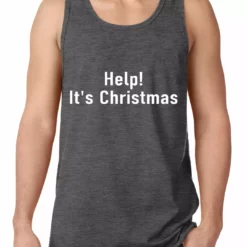 Bewild Help! It's Christmas Funny Holiday Tank Top Holiday Prints