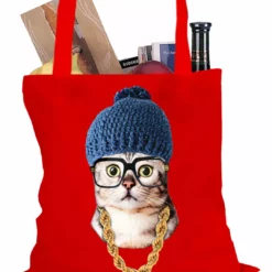 Bewild Hipster Kitten Tote Bag Cool Funny & Offensive