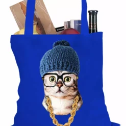 Bewild Hipster Kitten Tote Bag Cool Funny & Offensive