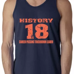 Bewild History 18 Manning Record Breaking Tanktop Sport Inspiration