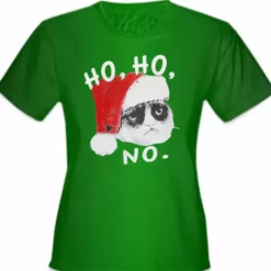 Bewild Ho Ho No Angry Cat Girl's T-Shirt