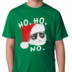 Bewild Ho Ho No Angry Cat Kid's T-Shirt Holiday Prints 12 Bewild Ho Ho No Angry Cat Kid's T-Shirt Holiday Prints