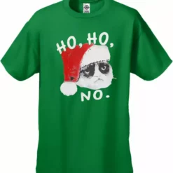 Bewild Ho Ho No Angry Cat Kid's T-Shirt Holiday Prints