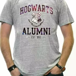 Bewild Comic Con & Gaming Clothing, Video Game Hogwarts Alumni Galaxy Men's T-Shirt