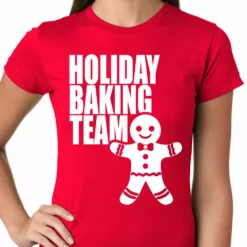 Bewild Holiday Baking Team Christmas Cookies Girls T-shirt