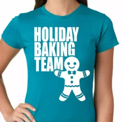 Bewild Holiday Baking Team Christmas Cookies Girls T-shirt