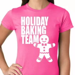 Bewild Holiday Baking Team Christmas Cookies Girls T-shirt
