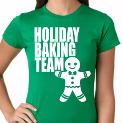 Bewild Holiday Baking Team Christmas Cookies Girls T-shirt