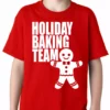 Bewild Holiday Prints Holiday Baking Team Christmas Cookies Kids T-shirt