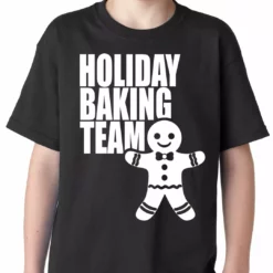 Bewild Holiday Prints Holiday Baking Team Christmas Cookies Kids T-shirt
