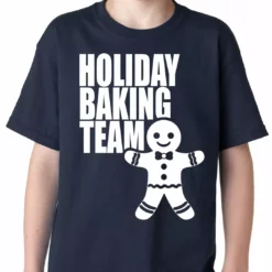 Bewild Holiday Prints Holiday Baking Team Christmas Cookies Kids T-shirt