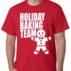 Bewild Holiday Prints Holiday Baking Team Christmas Cookies Mens T-shirt