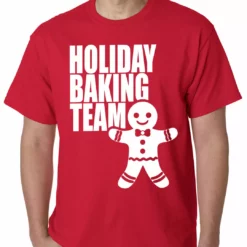 Bewild Holiday Prints Holiday Baking Team Christmas Cookies Mens T-shirt