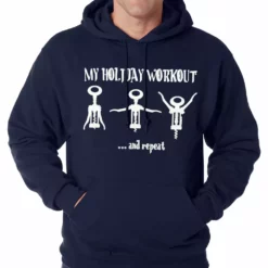 Bewild Holiday Workout Funny Adult Hoodie Holiday Prints